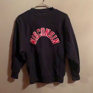 vintage champion “wisconsin” hoodie